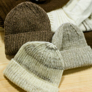 Gorro tricot manual - 100% Lã Portuguesa
